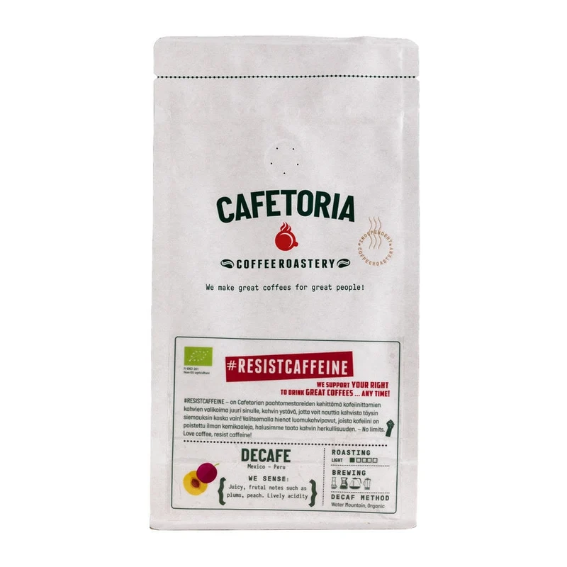 Decafe kofeinfritt kaffe, 250 g