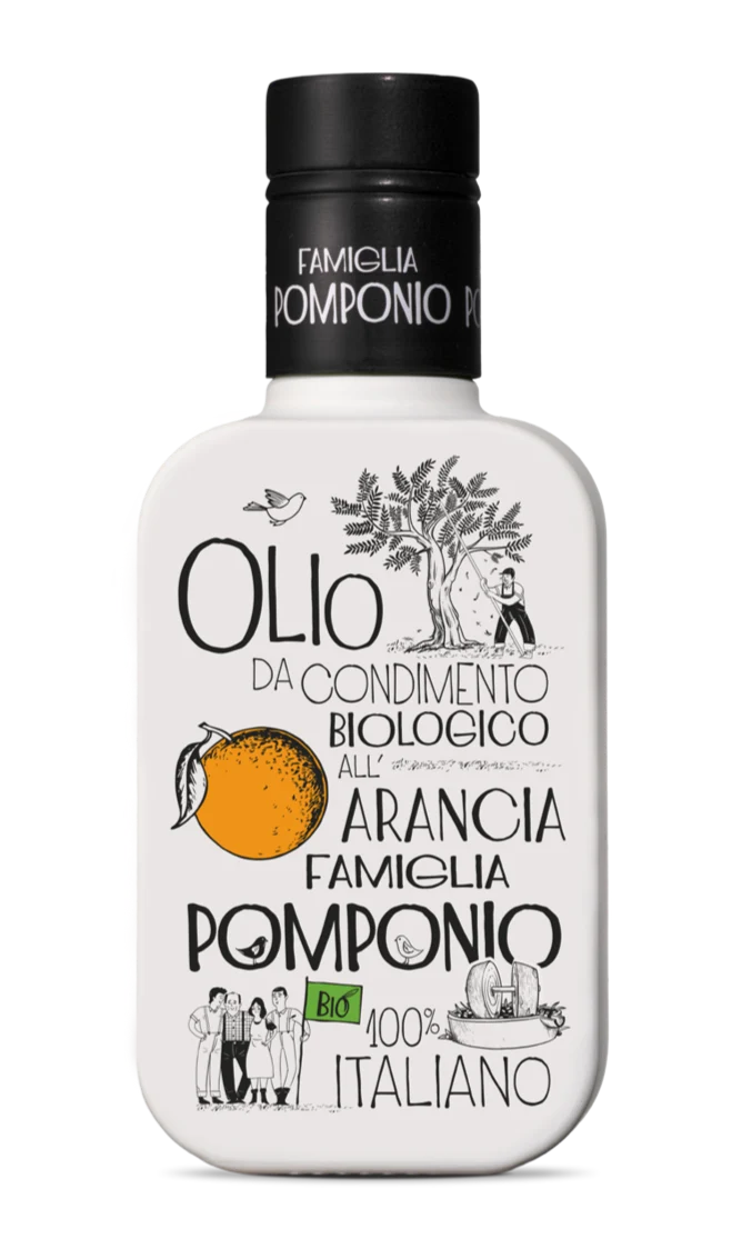Økologisk Abruzzo Olivenolie All'Arancia - 250ML - Famiglia Pomponio