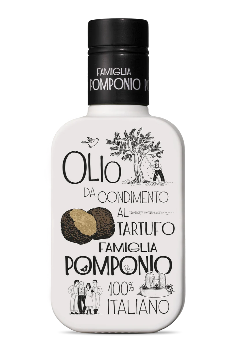 Økologisk Abruzzo Olivenolie Al Tartufo - 250ML - Famiglia Pomponio