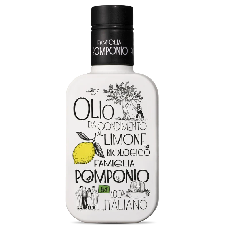 Økologisk Abruzzo Olivenolie Al Limone - 250ML - Famiglia Pomponio