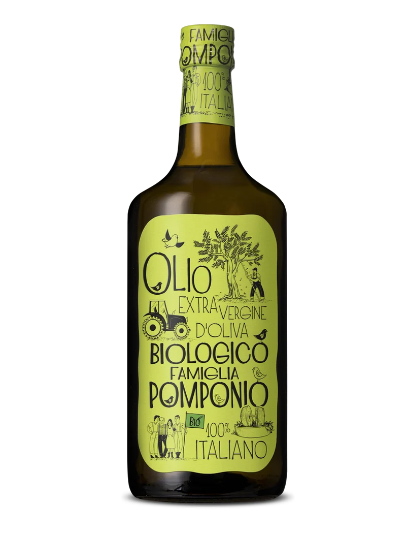 Økologisk Abruzzo Olivenolie - 1L - Famiglia Pomponio