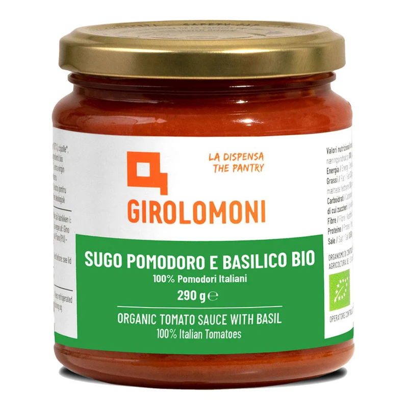 Økologisk Pomodoro Tomat & Basilikum Sauce - 290G - Girolomoni