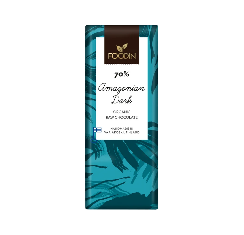 Råchoklad, amazonian dark 70%, 40 g