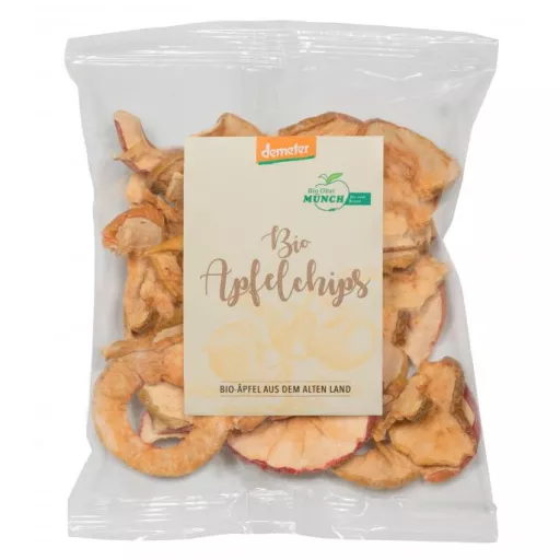 Biodynamiske Æblechips - 50G - Bio Obst Münch