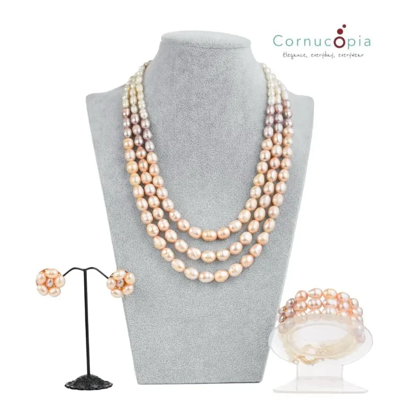 Classic Pearl Necklace Set