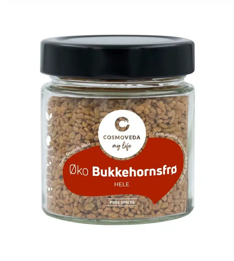 Økologiske Bukkehornsfrø - 130G - Cosmoveda