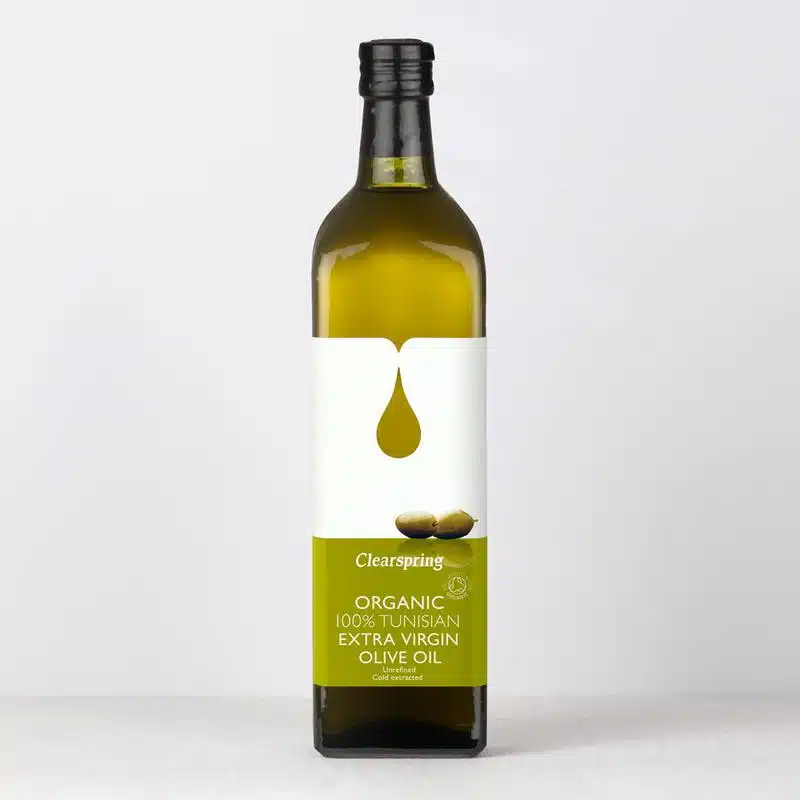 Økologisk Tunesisk Extra Jomfru Olivenolie - 1L - Clearspring