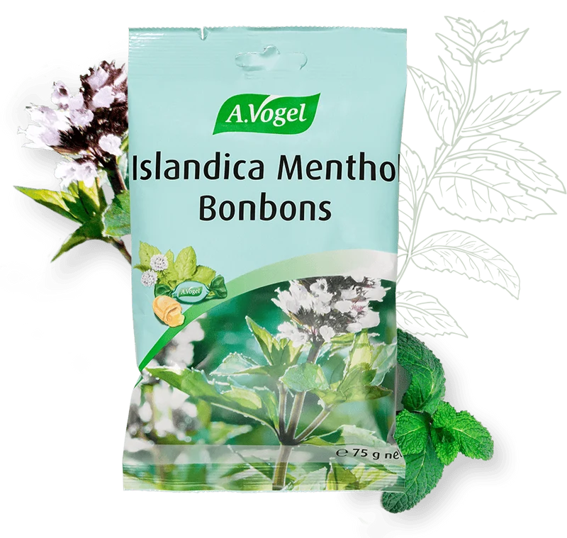 Islandica Menthol Bonbons - 75G - A. Vogel