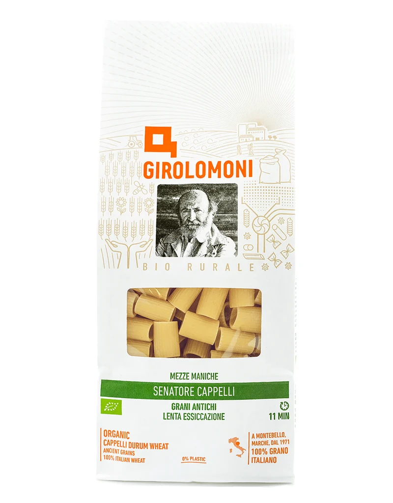 Økologisk Mezze Maniche Cappelli Durum Hvede Pasta - 500G - Girolomoni