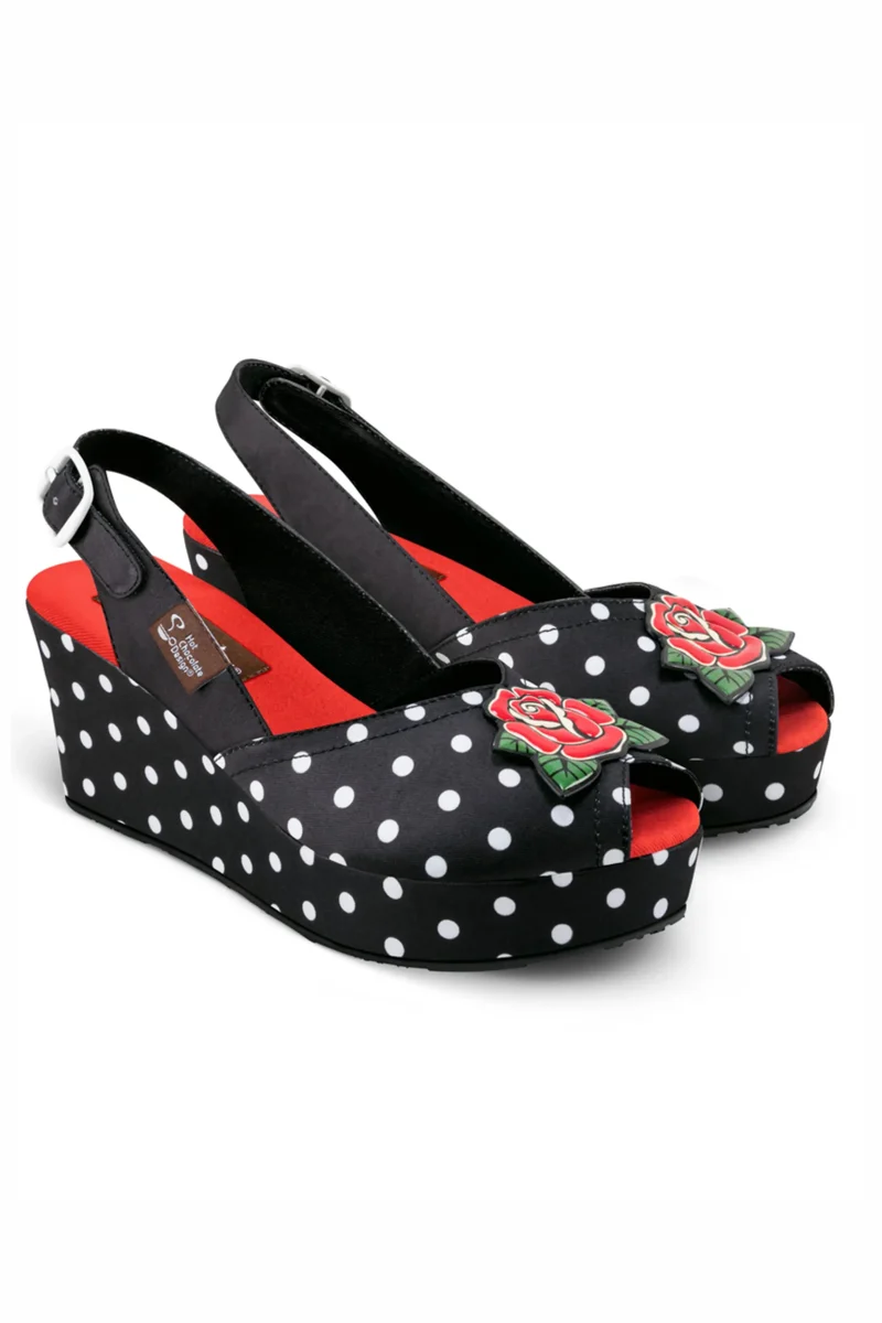 Rockabilly Women's Wedge Sandals