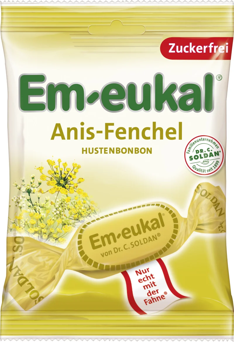 Sukkerfri Hostebolcher Anis & Fennikel – 75G - Em-Eukal