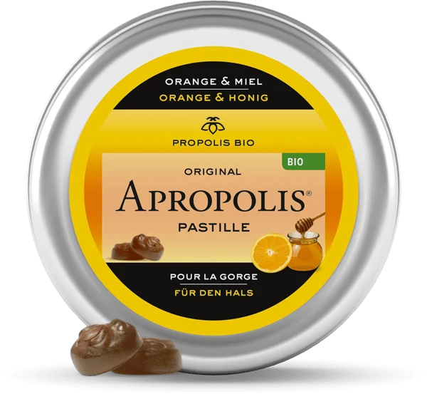 Propolis Halspastiller Honning & Appelsin – 40G - Apropolis